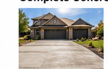 Concrete driveway