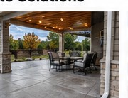 Concrete patio